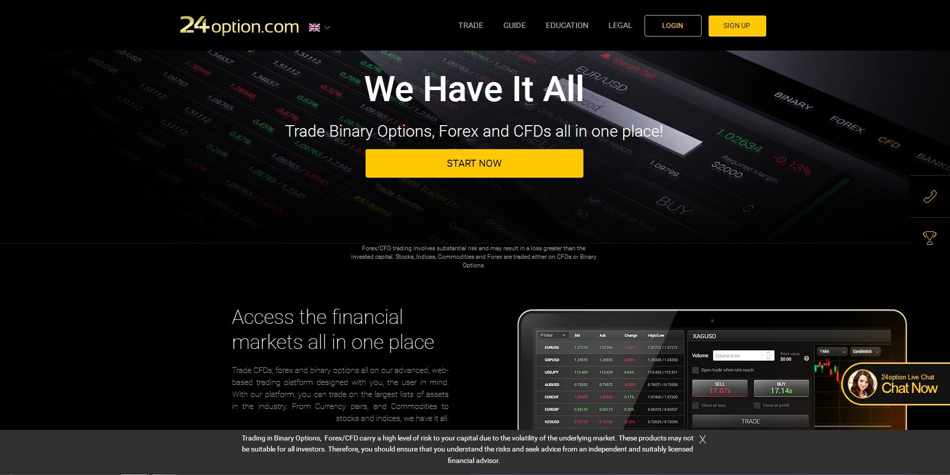 Can us clients trade binary options with race option