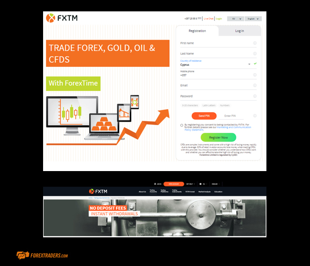 FXTM Registration Page