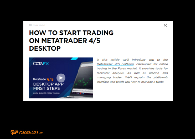 OctaFX Trading with MetaTrader 4 and 5 on Desktop