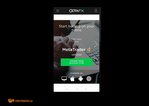 OctafX MetaTrader 4 Mobile Trading