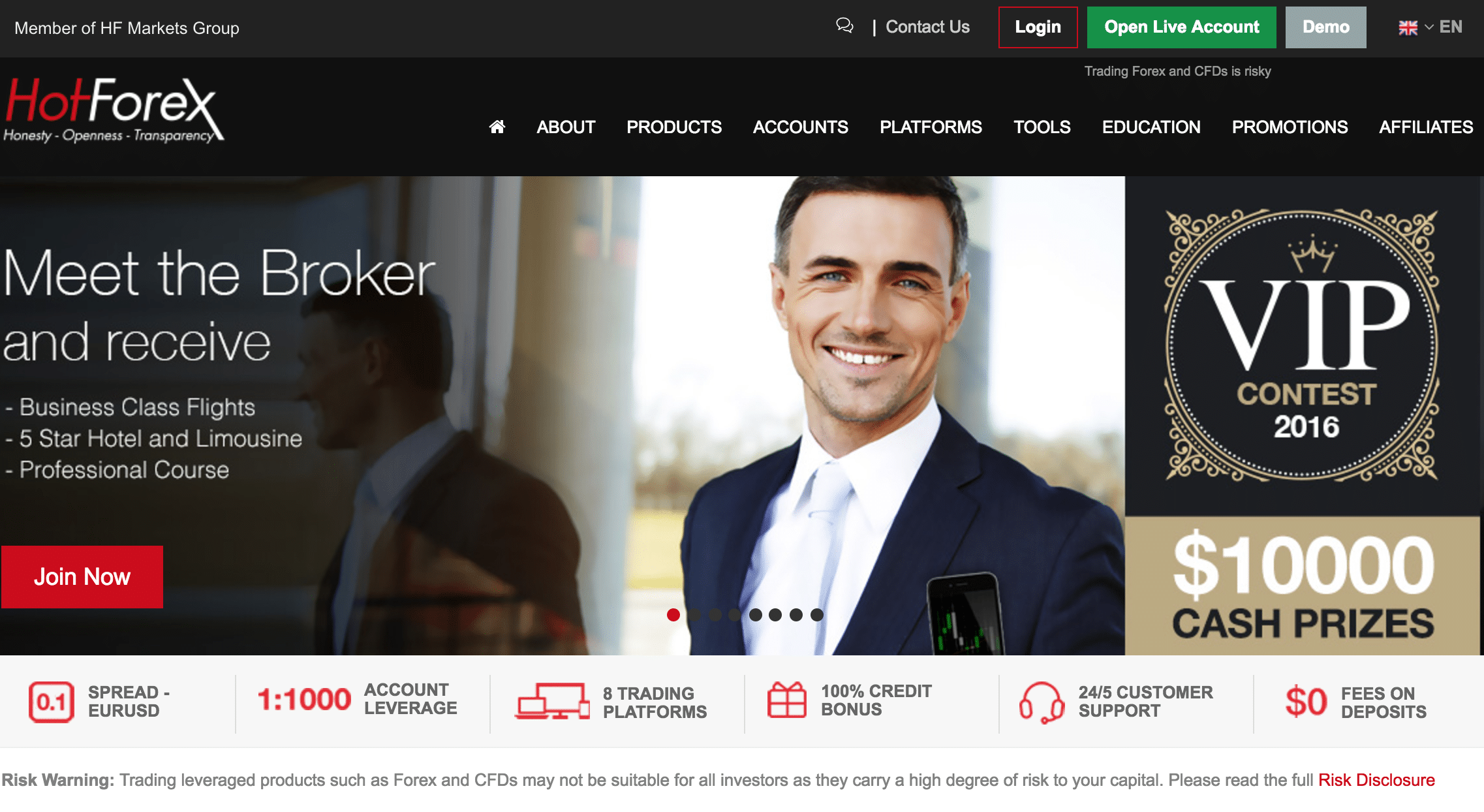 HotForex Website