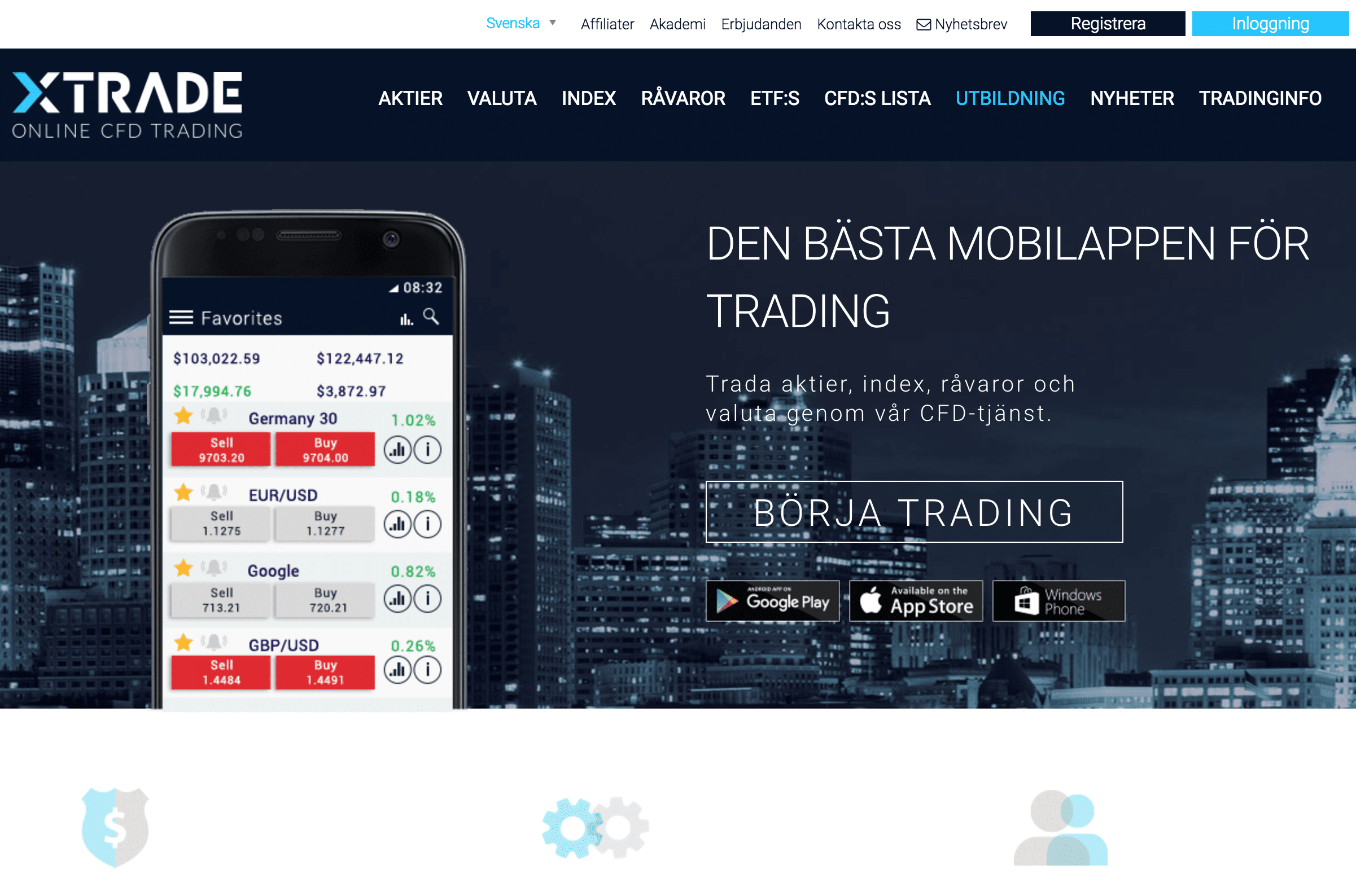 XTrade Website