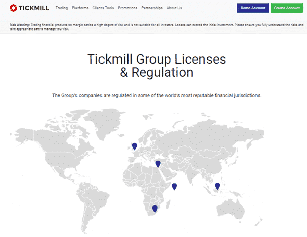 Tickmill Regulation