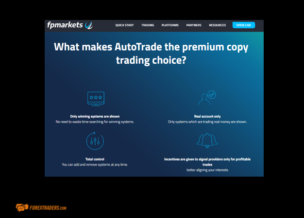 FP Markets AutoTrade Premium Copy Trading