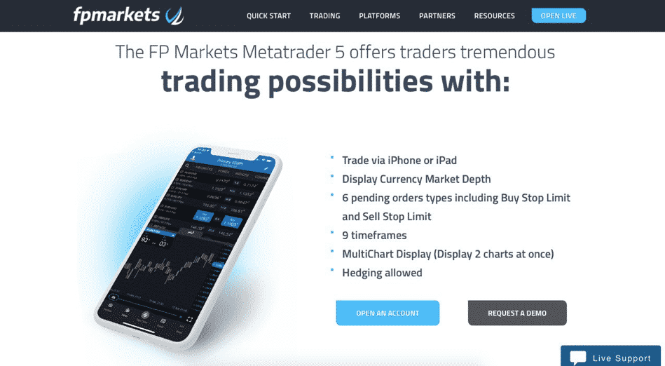FP Markets MetaTrader 5
