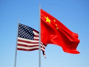 china and us flag