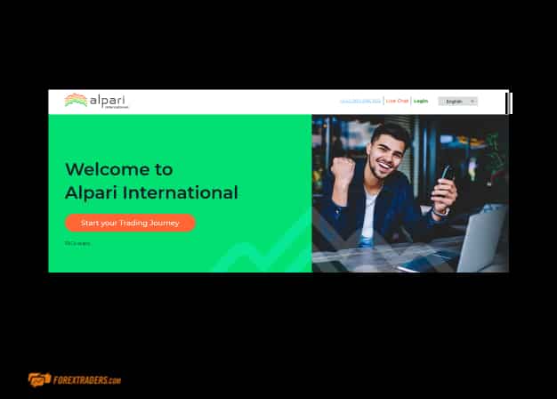 Alpari International Website Home Page