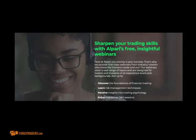 Alpari International Webinars Page