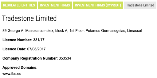 Tradestone Limited 