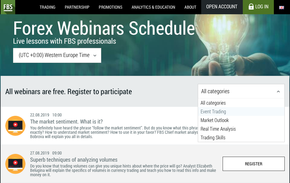 FBS broker webinar review