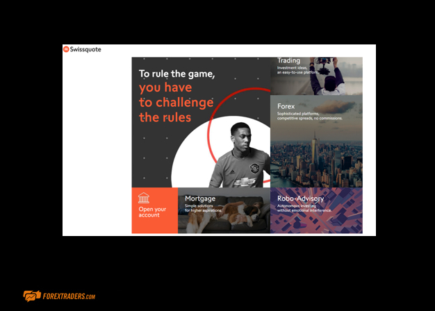 Swissquote Home Page Screenshot