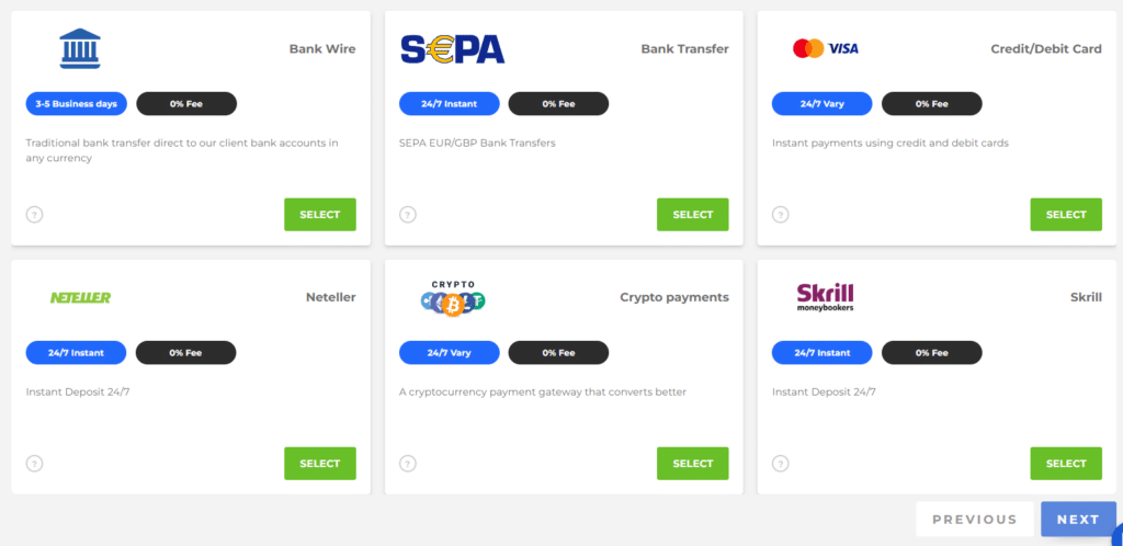 blackbull markets payment methods