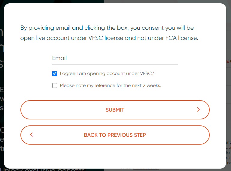 vantage open live account