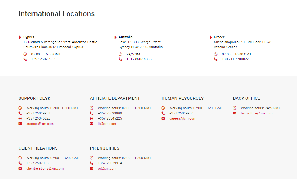 xm contact support