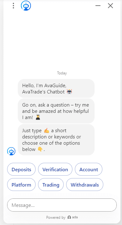 avatrade review chatbot