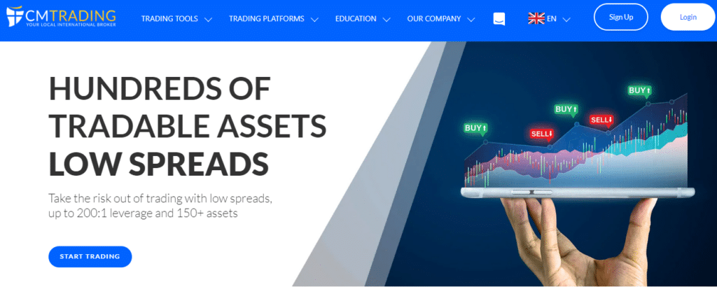 cm trading low spreads