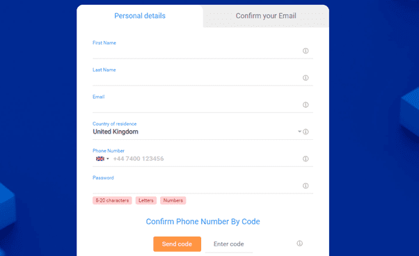 AdroFX open account