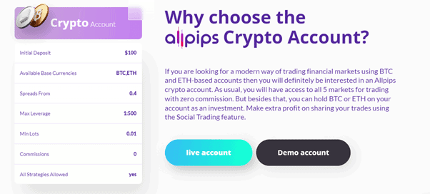 AdroFX Crypto Account