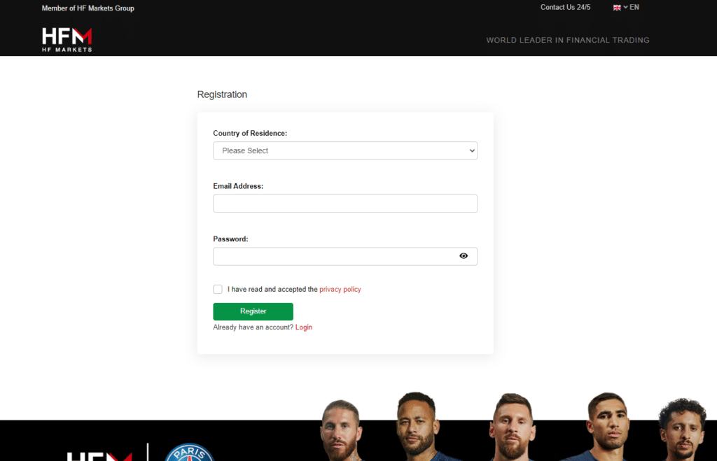 hfm registration page