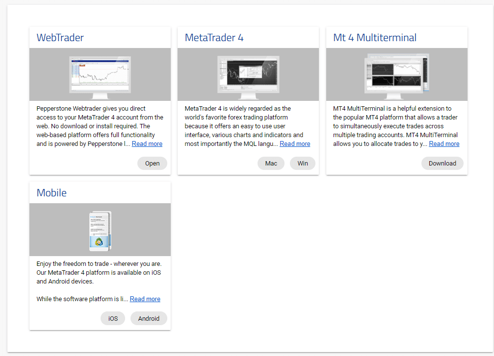 metatrader platforms